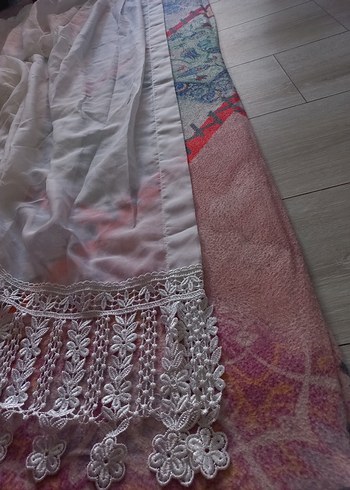 Bohem Beyaz Tül Perde - Görsel 3