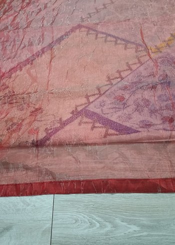 Kırmızı tül perde - Görsel 2