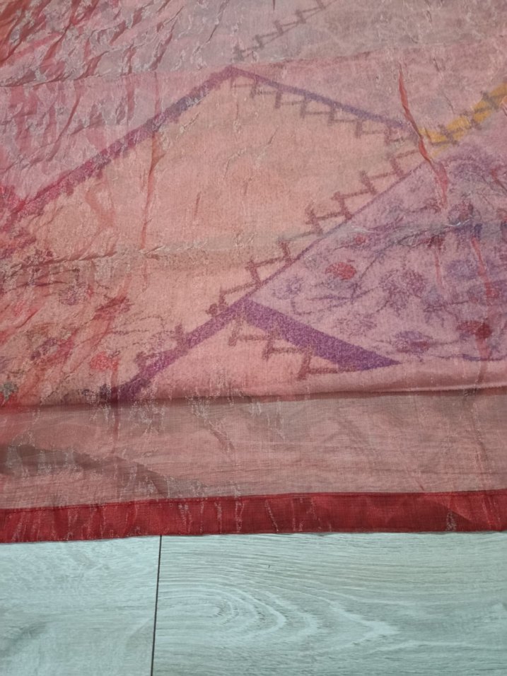 Kırmızı tül perde - Görsel 2