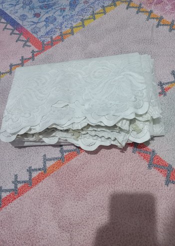 Nakışlı Beyaz Bohem Tül Perde - Görsel 9