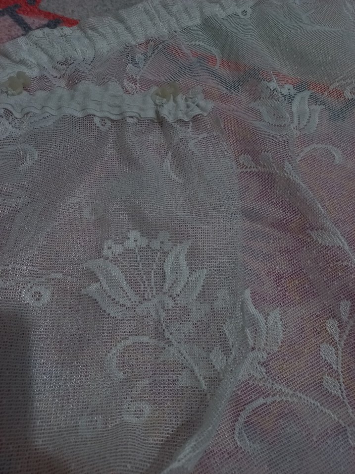 Nakışlı Beyaz Bohem Tül Perde - Görsel 3