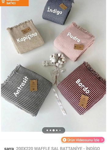 Bordo Desenli Pike Örtüsü - Görsel 3