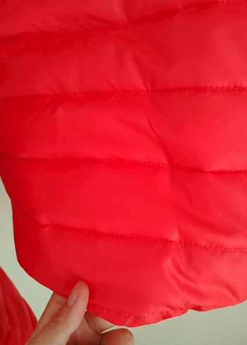 xl Beden kırmızı Renk sıfır Kırmızı Fermuarlı şişme mont