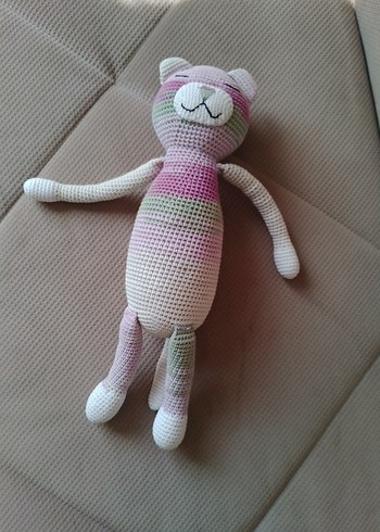 Beden Renk amigurumi kedi uyku arkadaşı