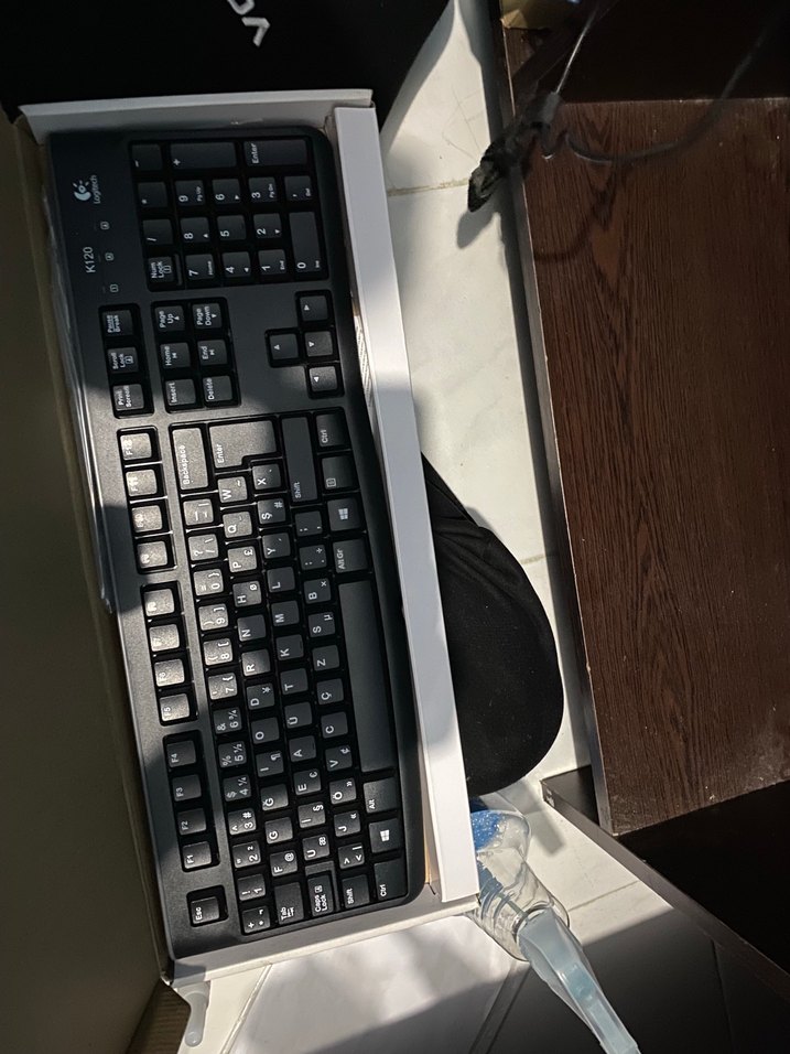 Logitech K120 Siyah Kablolu Klavye - Görsel 2