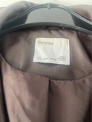 Bershka Kahverengi deri ceket