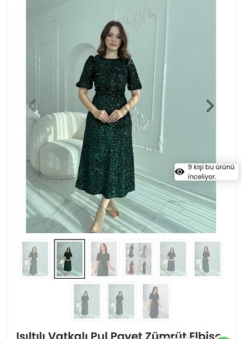 Trendyol & Milla Parlak Yeşil Kısa Kollu Uzun Abiye Elbise