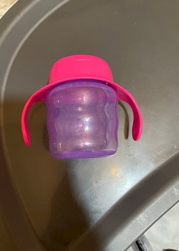 Pembe Philips Avent kulplu bebek suluk - Görsel 3