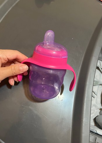 Pembe Philips Avent kulplu bebek suluk - Görsel 5