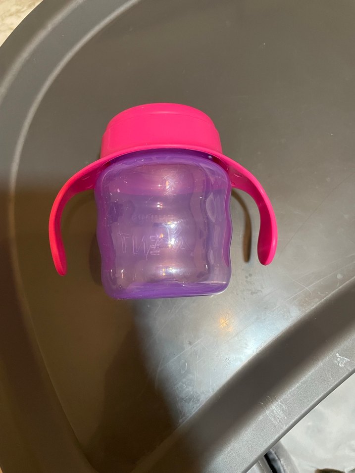 Pembe Philips Avent kulplu bebek suluk - Görsel 3