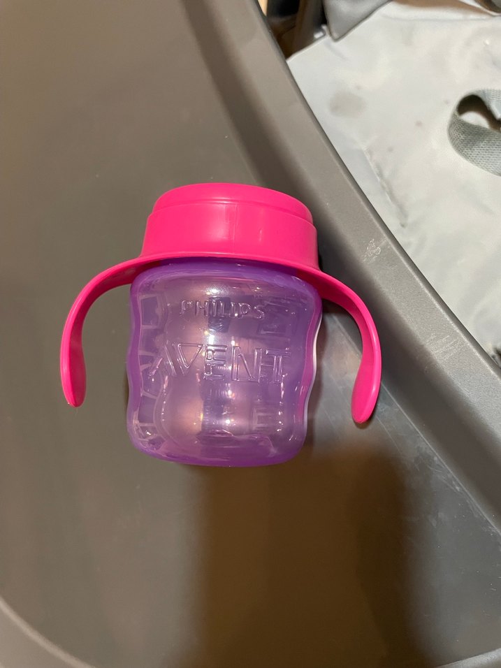 Pembe Philips Avent kulplu bebek suluk - Görsel 2