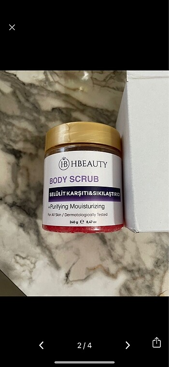 Hbeauty body scrub selülit peelingi