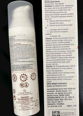 Avène Sunsimed KA SPF 50+ Parfümsüz Güneş Koruyucu 80 ml - Görsel 2