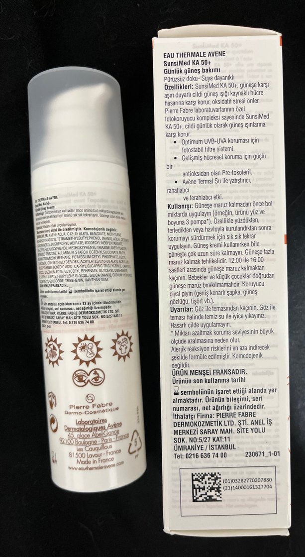 Avène Sunsimed KA SPF 50+ Parfümsüz Güneş Koruyucu 80 ml - Görsel 2