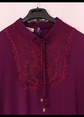 Armine Mürdüm renk tesettur tunik