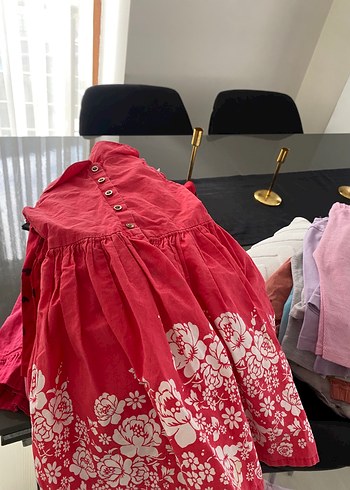 Pembe Yakalı Kız Çocuk Elbisesi - Görsel 3