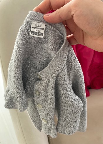 Gri Örgü Hırkalı Kız Elbisesi - Görsel 4