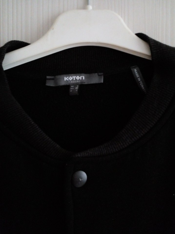 Düğmeli Siyah Beyaz erkek ceket - Görsel 3