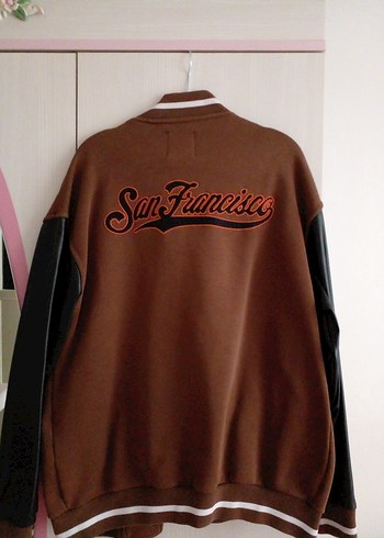 Düğmeli Kahverengi Deri erkek ceket - Görsel 5