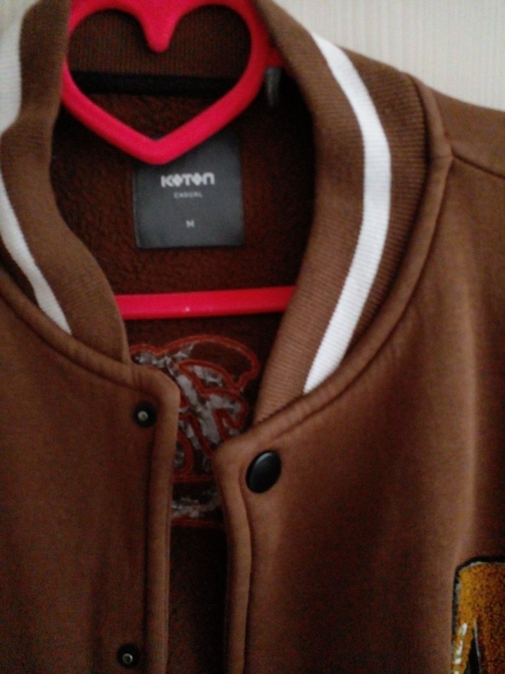 Düğmeli Kahverengi Deri erkek ceket - Görsel 2