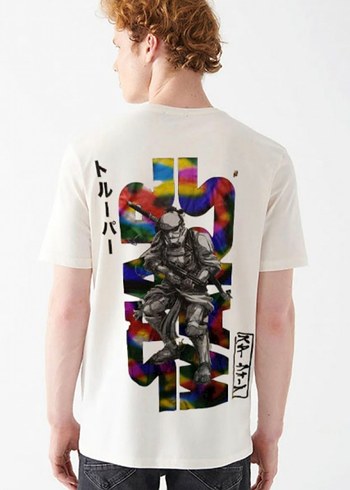 Primark Starwars baskılı krem rengi tişört