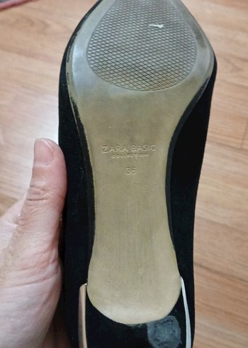 36 Beden Siyah Stiletto Topuklu Kadın Klasik Ayakkabı