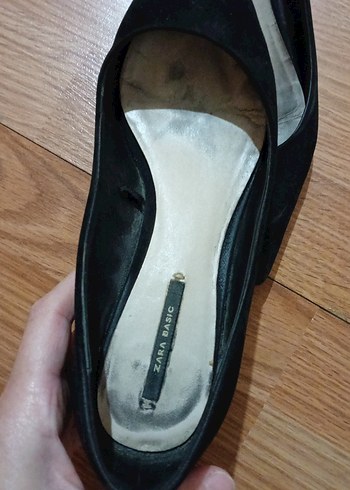 Zara Siyah Stiletto Topuklu Kadın Klasik Ayakkabı