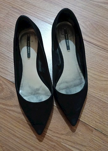 Siyah Stiletto Topuklu Kadın Klasik Ayakkabı
