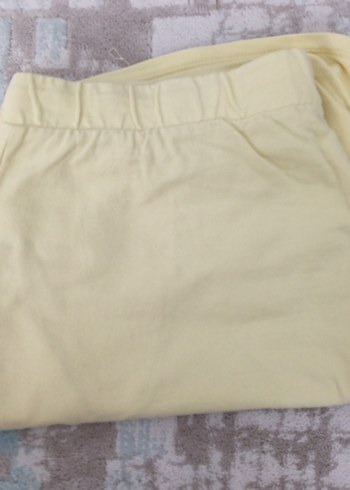 Bej erkek Keten Bermuda Şort - Görsel 4