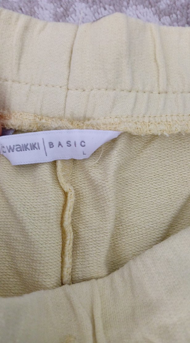 Bej erkek Keten Bermuda Şort - Görsel 2