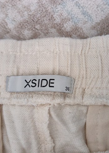 Erkek Beyaz Keten Mini Şort - Görsel 2