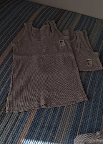 Gri Çocuk Atlet 2'li Paket - Görsel 2