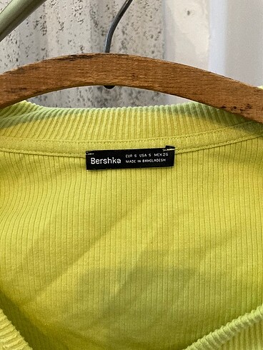 s Beden yeşil Renk Bershka Uzun Kol Bluz