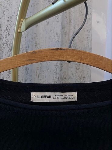 Pull and Bear Pull& Bear Crop uzun kollu Bluz
