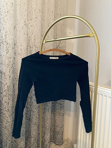 Pull& Bear Crop uzun kollu Bluz