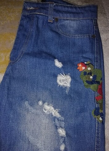 40 Beden Free blue Kot pantolon
