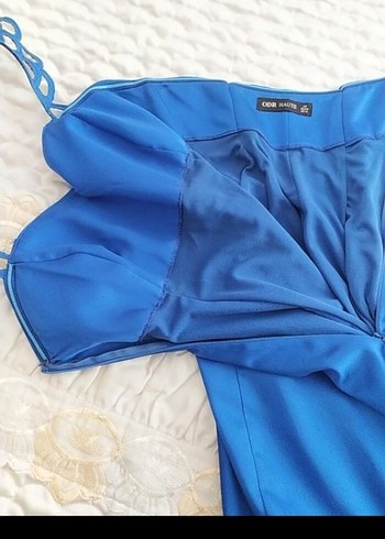 Mavi Uzun  Kadın Abiye Elbise - Görsel 6