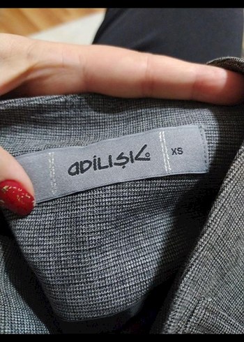 Gri Pilili Mini Kalem Etek - Görsel 4