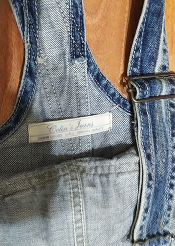 Ayarlanabilir Askılı Kot Tulum - Görsel 3