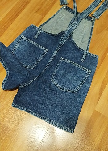 Ayarlanabilir Askılı Kot Tulum - Görsel 5