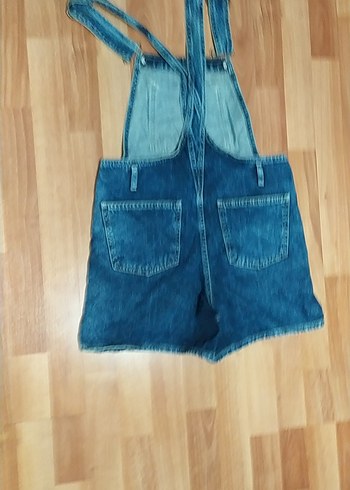 Ayarlanabilir Askılı Kot Tulum - Görsel 4