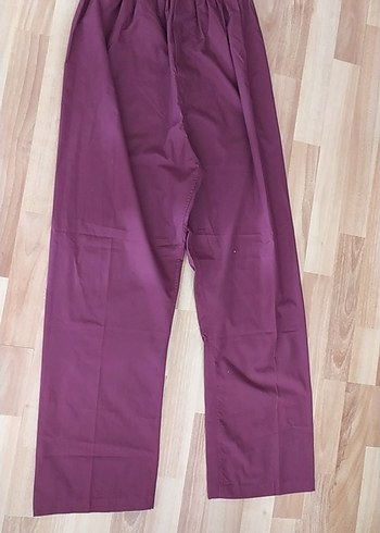 Bordo Erkek Pijama Takımı, Düğmeli, Uzun Kollu - Görsel 6