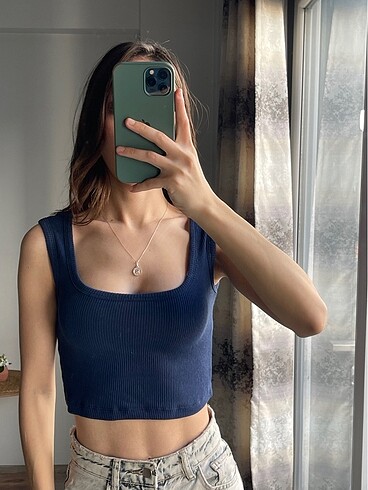 s Beden askılı crop üst