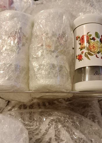 Biev Rose Garden Desenli Baharatlık Takımı 6'lı Standlı