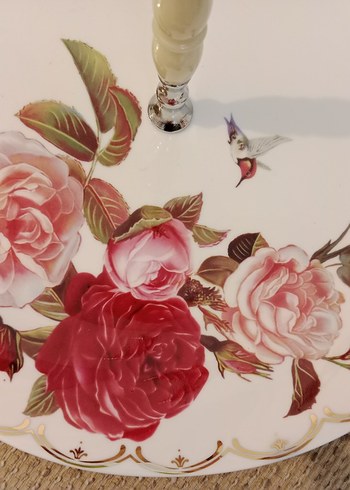 Beden Renk Rose Garden Vintage Katlı Servis Tabağı