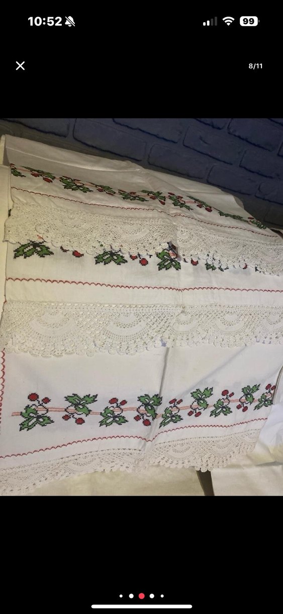 Nakışlı Beyaz  yastıklar ve etek değişik amaçlarla da kullanılır - Görsel 5