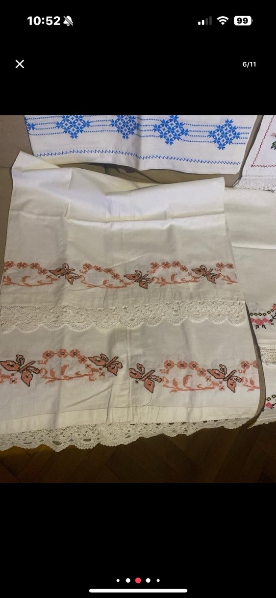 Nakışlı Beyaz  yastıklar ve etek değişik amaçlarla da kullanılır - Görsel 3