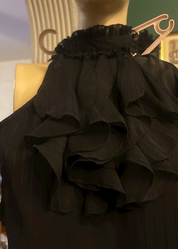 Volanlı Siyah Uzun Hamile Eteği - Görsel 6