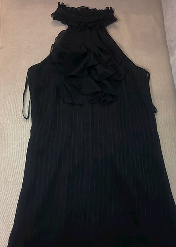 Volanlı Siyah Uzun Hamile Eteği - Görsel 9