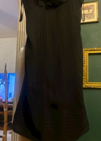 Volanlı Siyah Uzun Hamile Eteği - Görsel 4